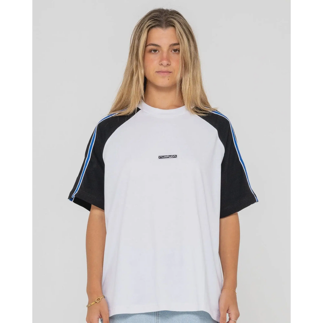 Rusty Crank Panelled Oversize T-Shirt 