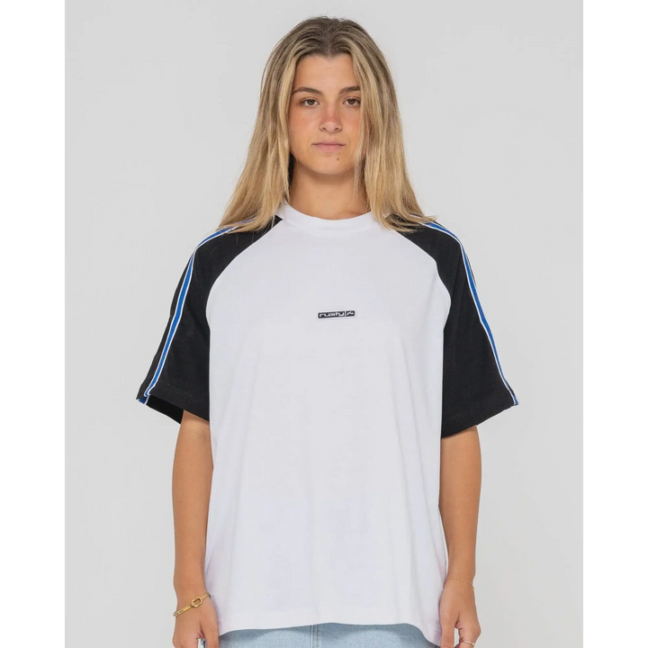 Rusty Crank Panelled Oversize T-Shirt 