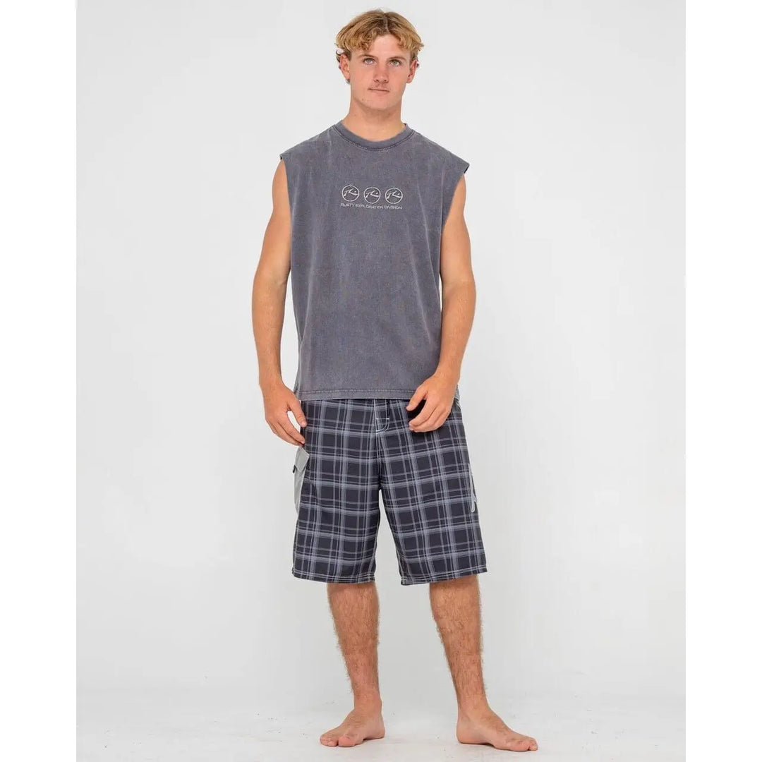 Rusty Crusoe Heavy Boxy Muscle Tank 