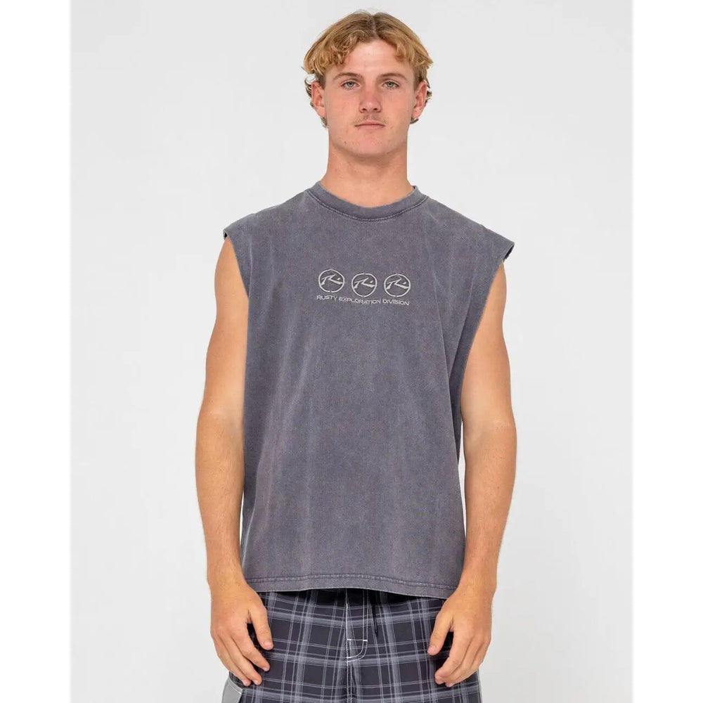 Rusty Crusoe Heavy Boxy Muscle Tank 