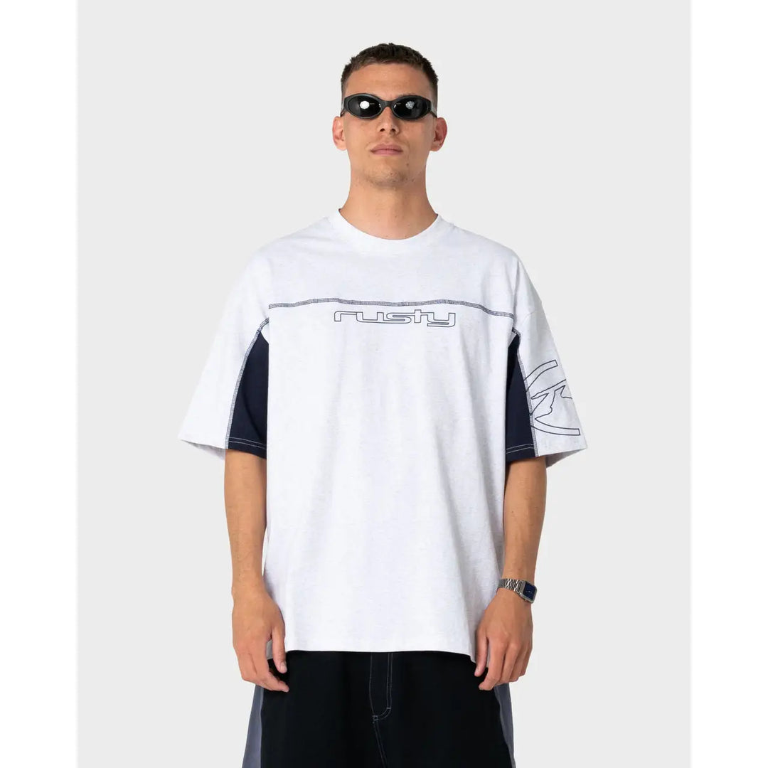 Rusty Cyberwave Graphic Oversized T-Shirt