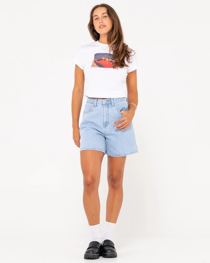 Rusty Cyprus High Denim Shorts 