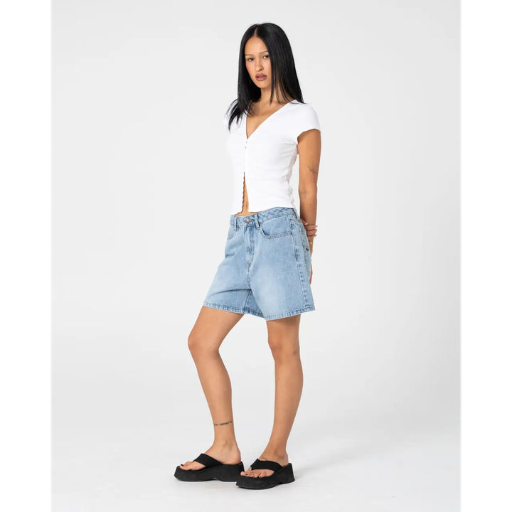 Rusty Cyprus High Waisted Denim Shorts 2.0
