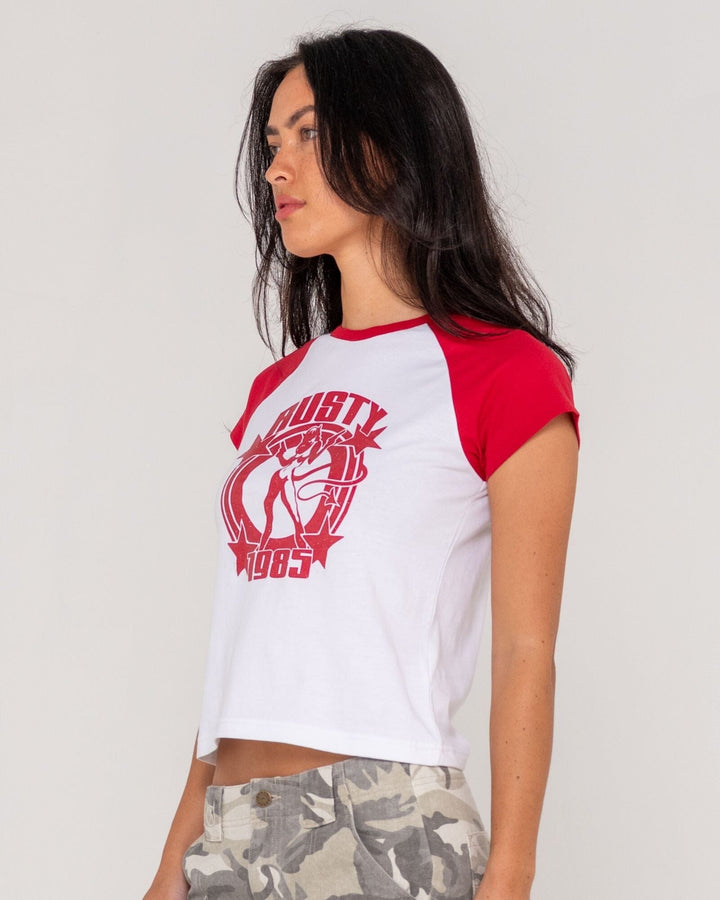 Rusty Daring Devil Raglan Baby T-Shirt 