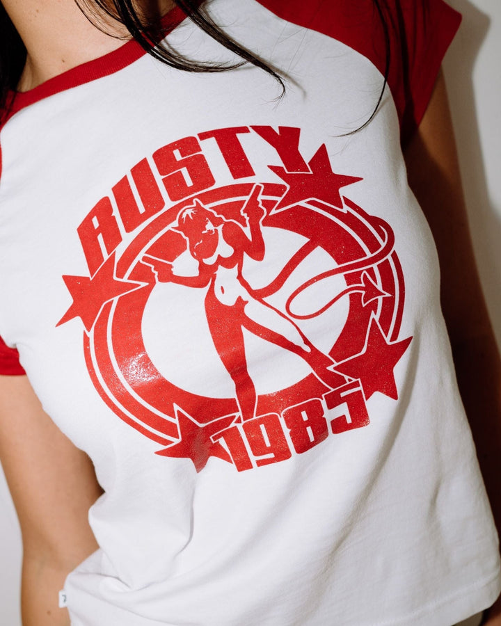 Rusty Daring Devil Raglan Baby T-Shirt 