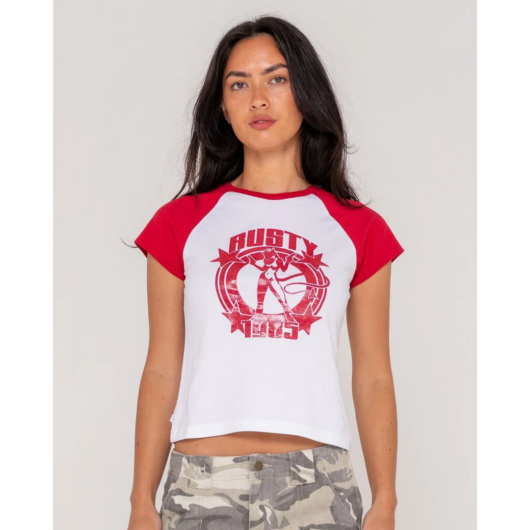 Rusty Daring Devil Raglan Baby T-Shirt 