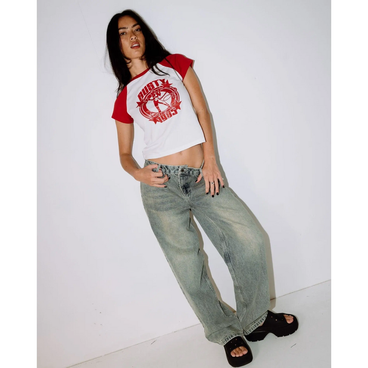 Rusty Daring Devil Raglan Baby T-Shirt 