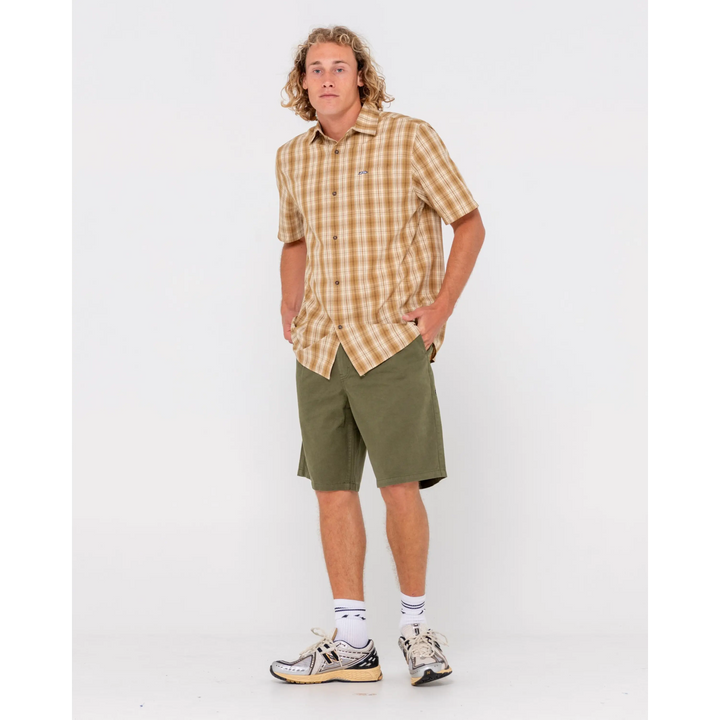 Rusty Datsun Check SS Shirt 