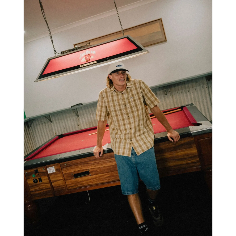 Rusty Datsun Check SS Shirt 