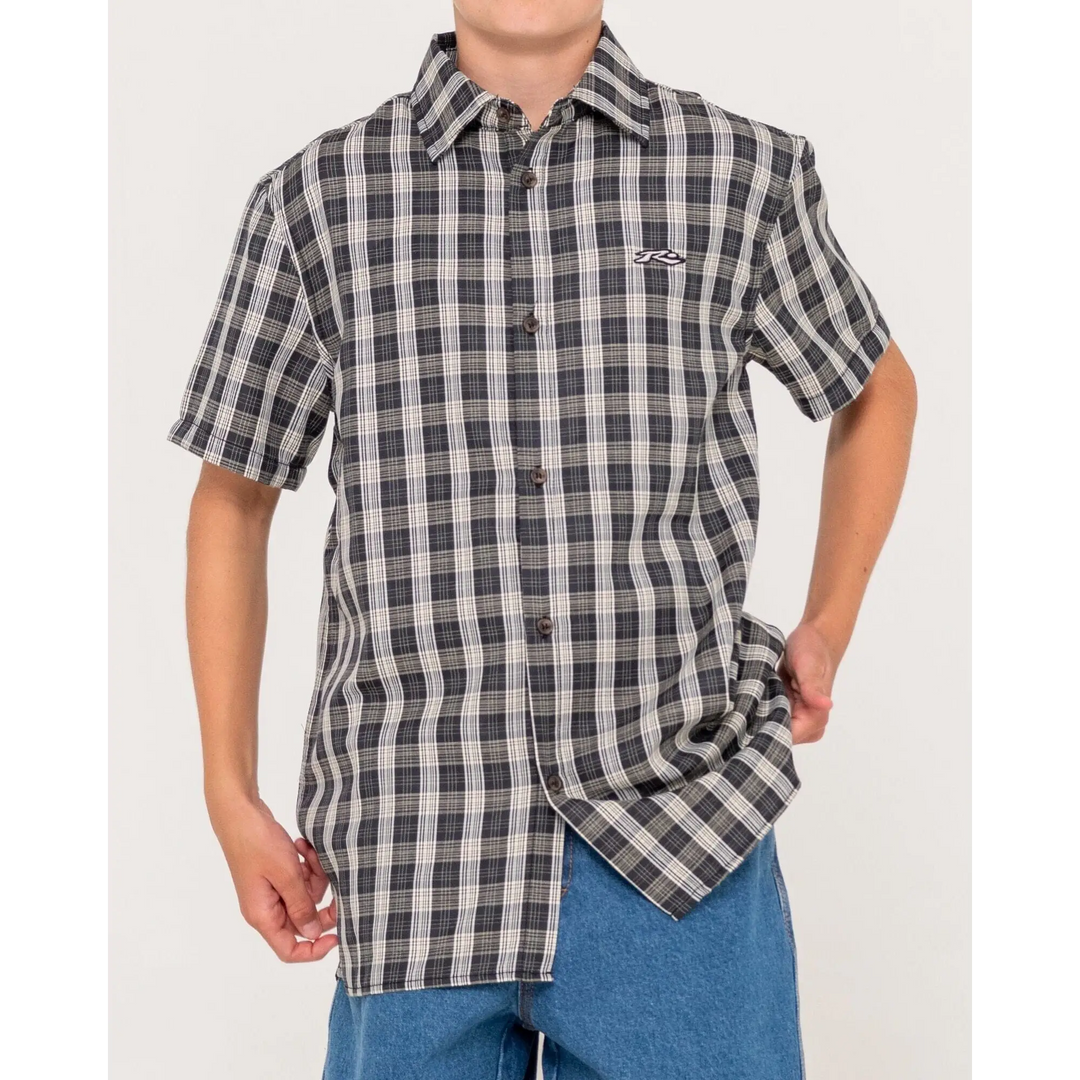Rusty Datsun Check Youth Shirt 