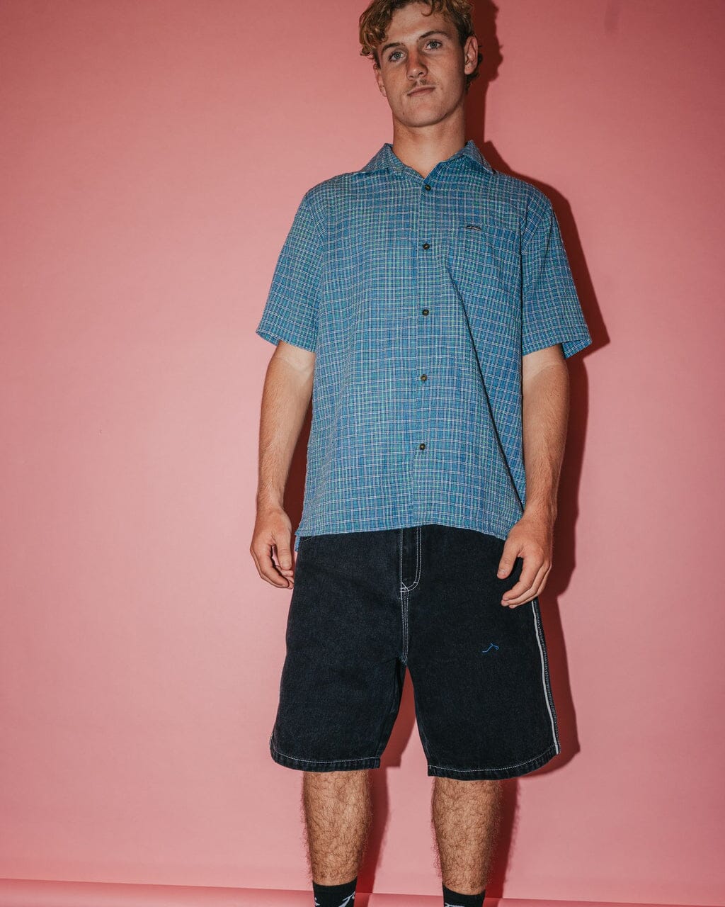 Rusty Datsun Drop Check Shirt 