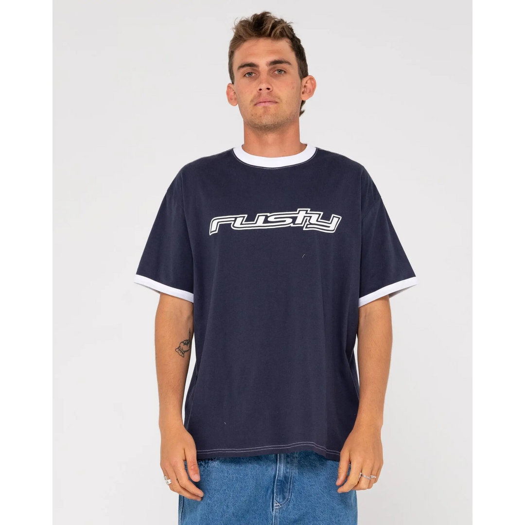 Rusty Dead Ringer Relaxed Fit Graphic T-Shirt 