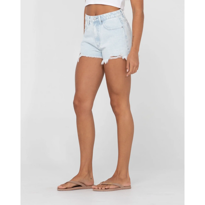 Rusty Dime High Rise Denim Shorts 