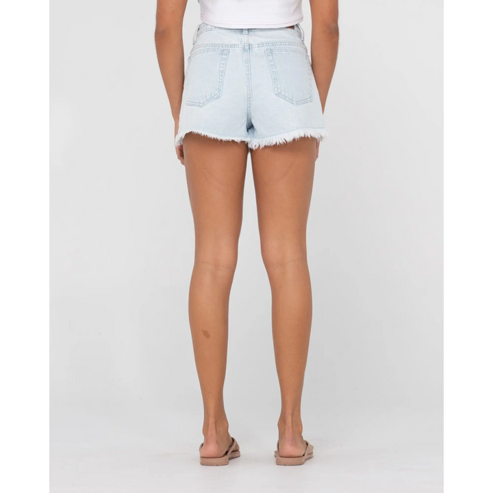 Rusty Dime High Rise Denim Shorts 
