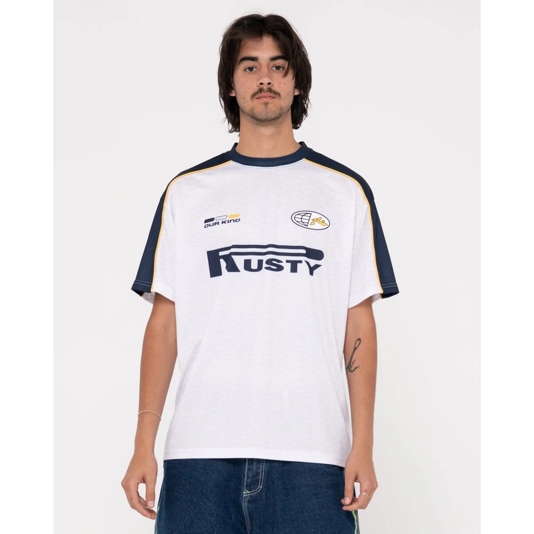 Rusty Drogba Relaxed Fit Graphic Soccer Jersey 