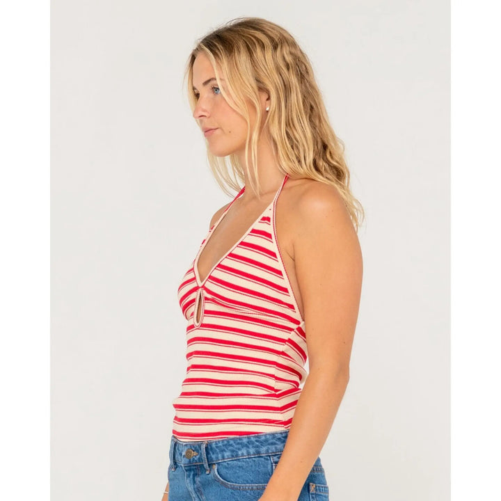 Rusty Emma Cut Out Halter Neck Top 
