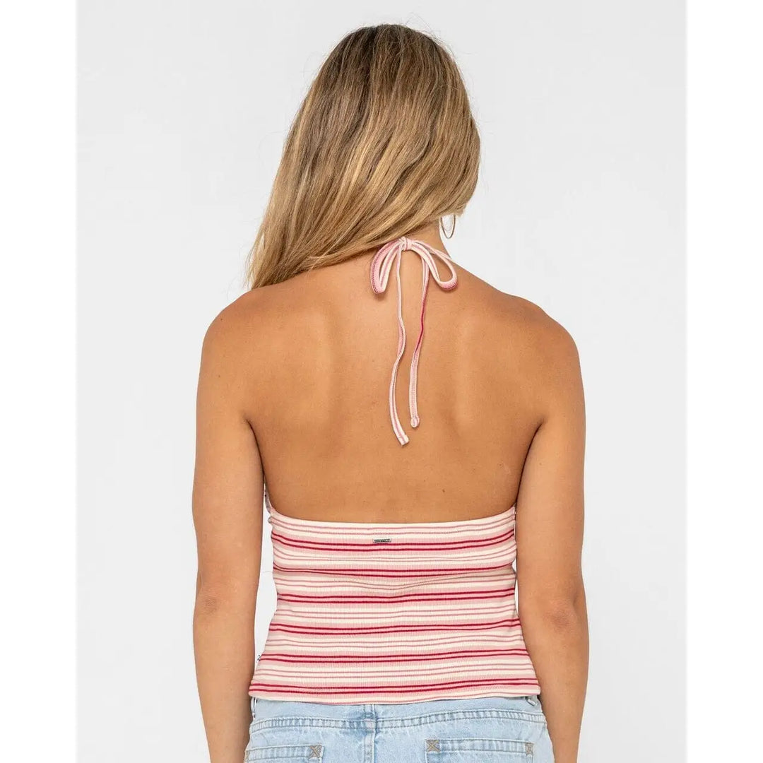 Rusty Emma Cut Out Halter Neck Top 