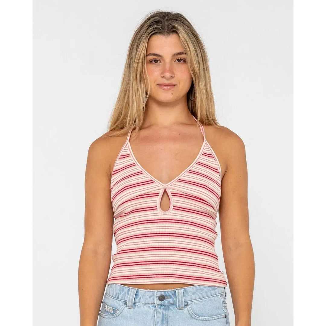 Rusty Emma Cut Out Halter Neck Top 