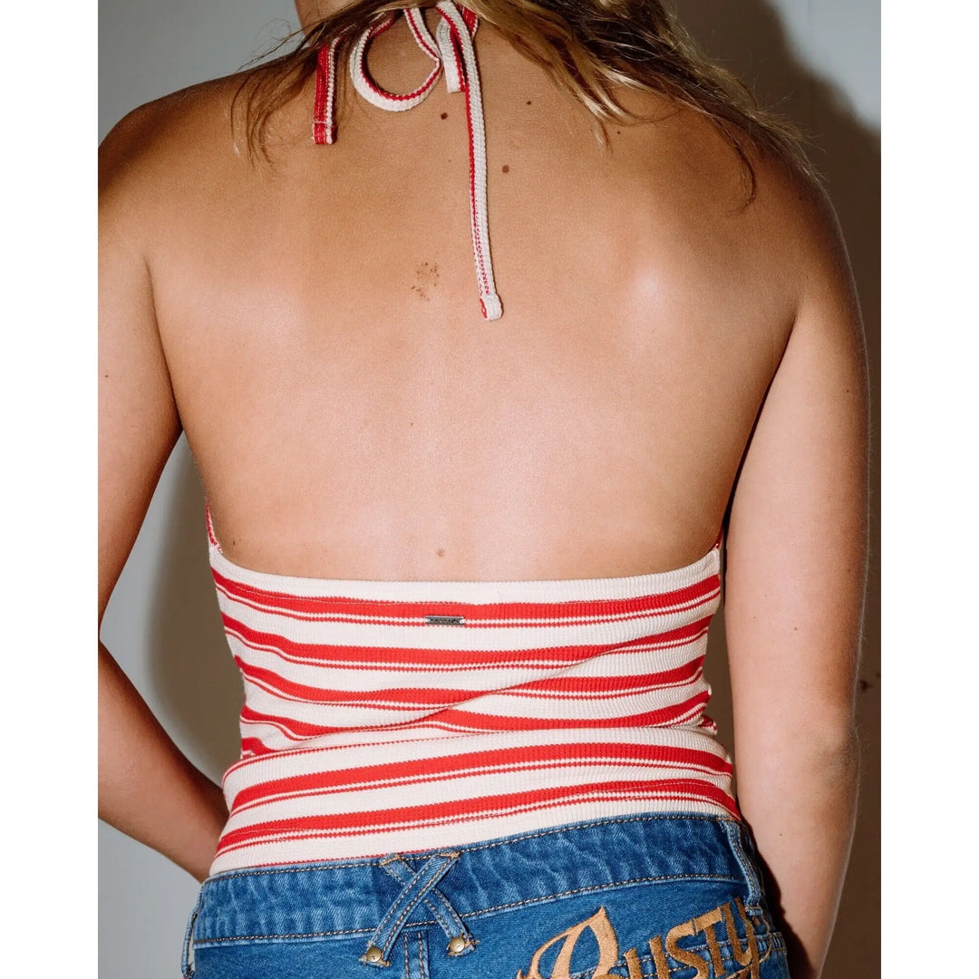 Rusty Emma Cut Out Halter Neck Top 