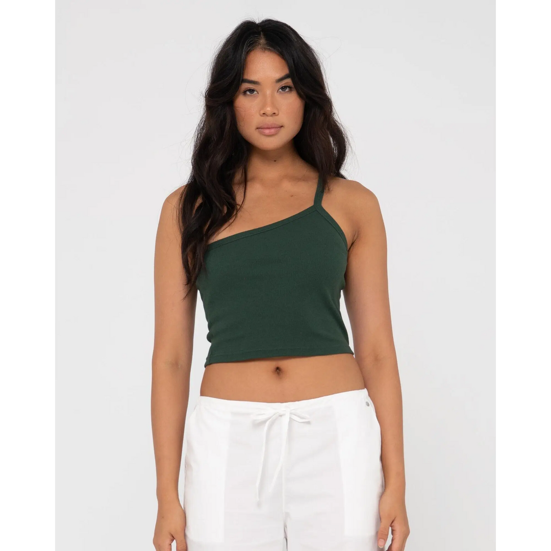 Rusty Everywhere One Shoulder Tank 