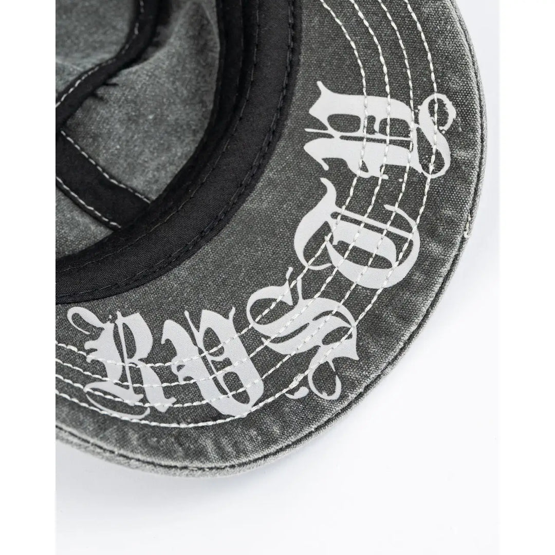 Rusty Fiend Luxe Military Cap - Washed Black