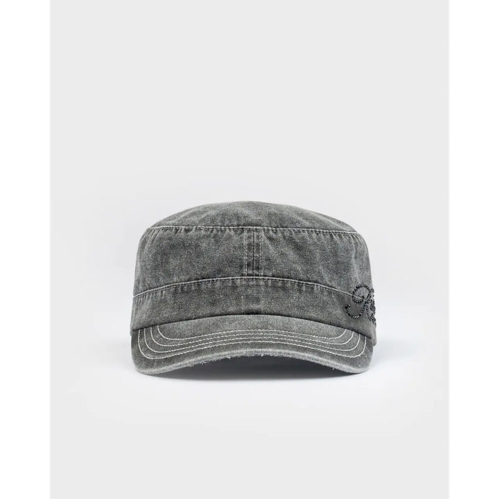 Rusty Fiend Luxe Military Cap - Washed Black