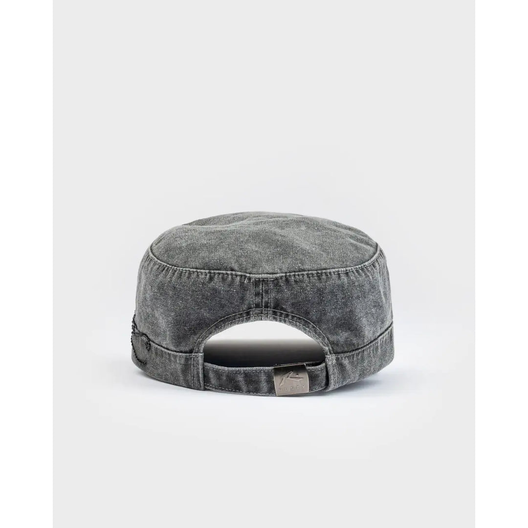 Rusty Fiend Luxe Military Cap - Washed Black