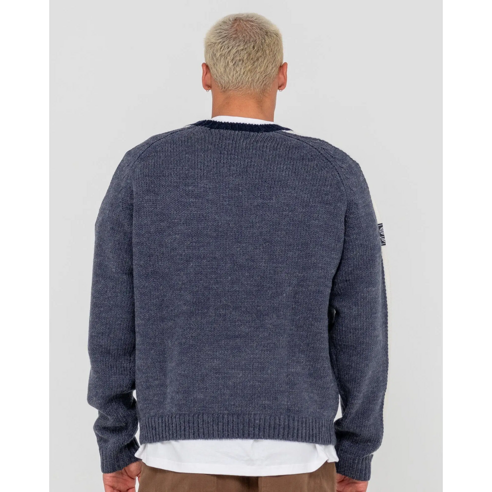 Rusty Fishermans Boxy Crew Knit 