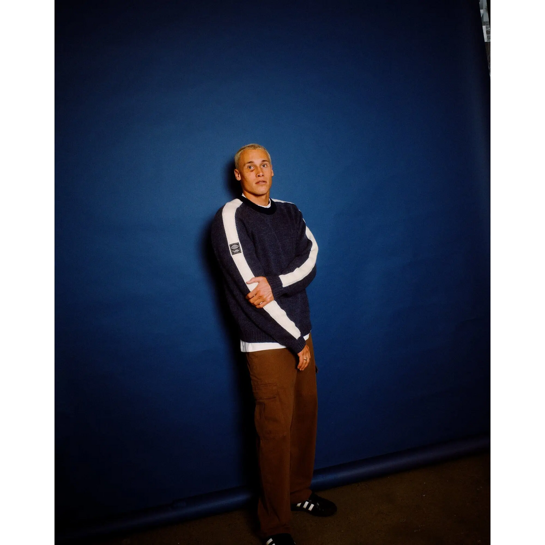 Rusty Fishermans Boxy Crew Knit 