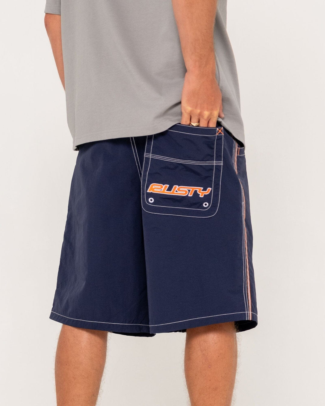 Rusty Flip Daddy 22" Elastic Waist Boardshorts 