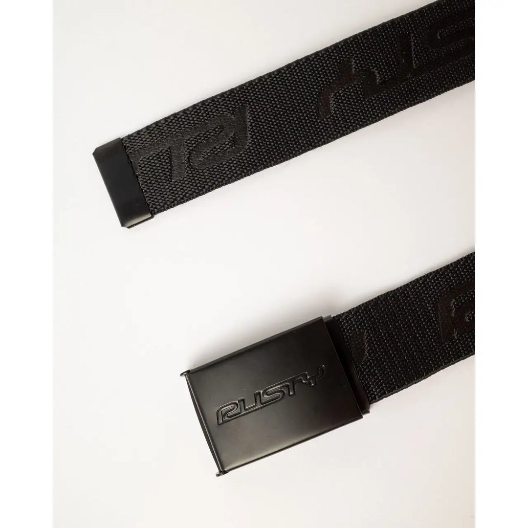 Rusty Flip Daddy Elastic Webbing Belt - Black