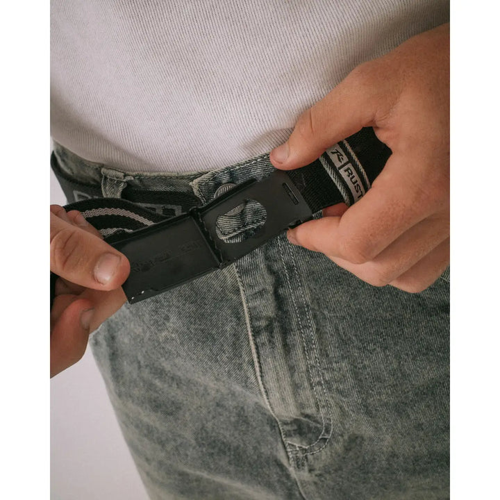 Rusty Flip Daddy Elastic Webbing Belt - Black