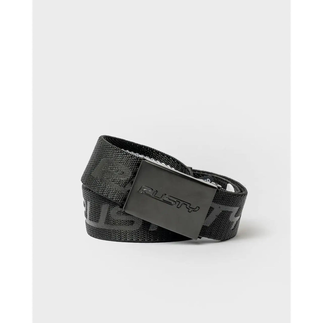 Rusty Flip Daddy Elastic Webbing Belt - Black