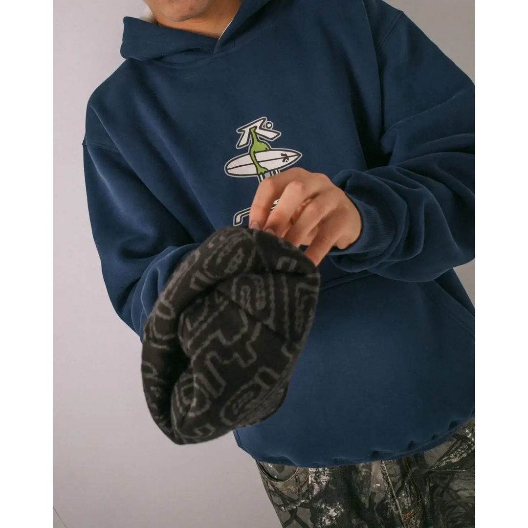 Rusty Flip Daddy Reversible Beanie - Black