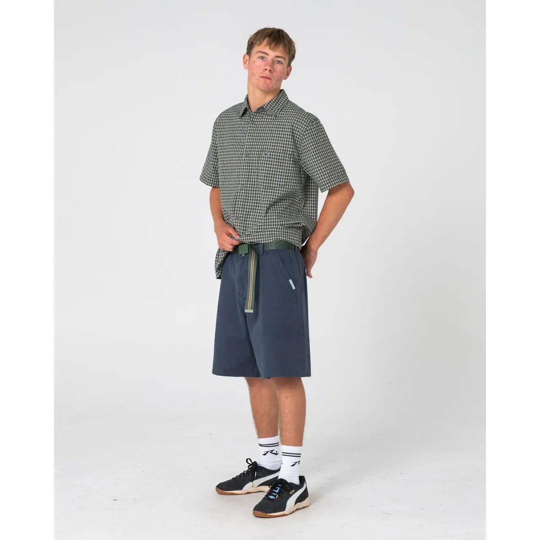 Rusty Flip Daddy Reversible Webbing Belt - Shadow Army