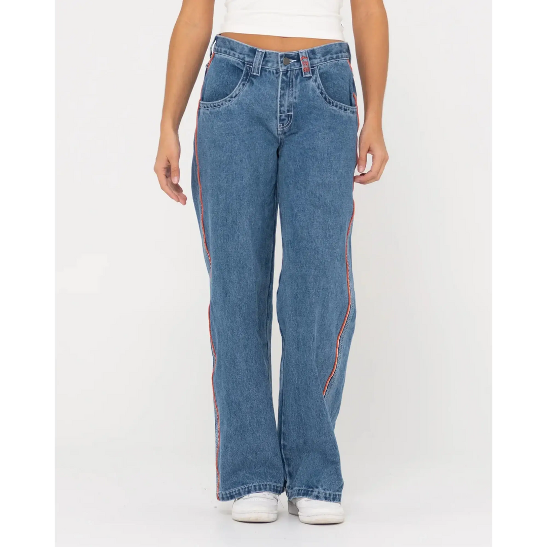 Rusty Flip Mommy Low Rise Baggy Jeans 