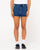 Rusty Flip Mommy Low Rise Mini Denim Skirt 