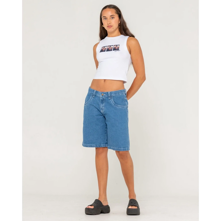 Rusty Flip Mommy Tapeless Low Rise Baggy Jorts 