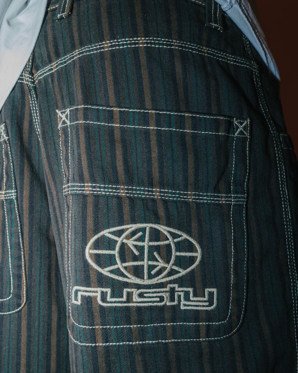 Rusty Flip Pinstripe 23" Jorts 
