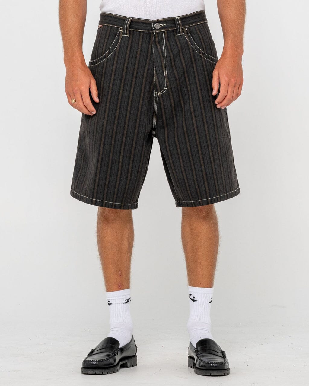 Rusty Flip Pinstripe 23" Jorts 