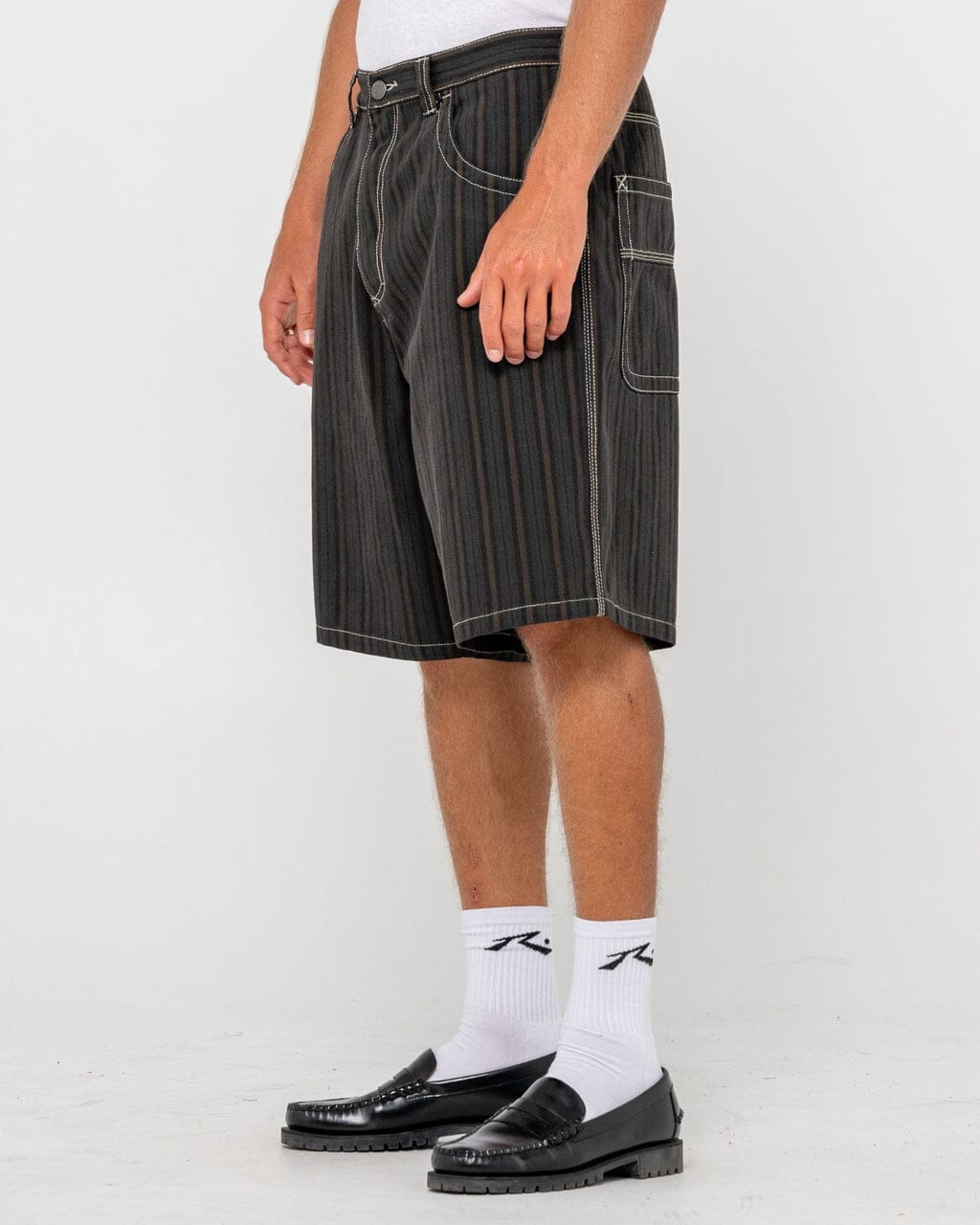 Rusty Flip Pinstripe 23" Jorts 