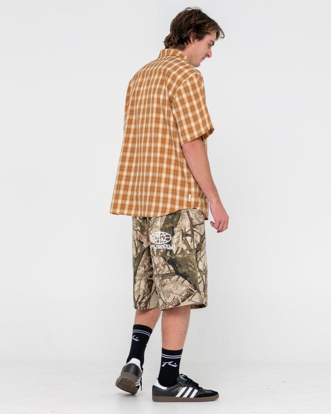 Rusty Flip Rambo 22" Baggy Camo Jorts 