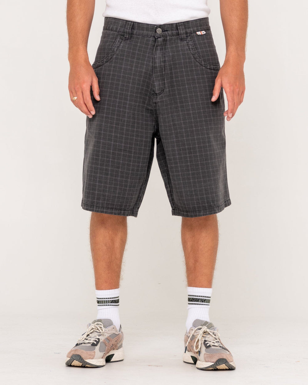 Rusty Flip Rambo 24" Plaid Jorts 