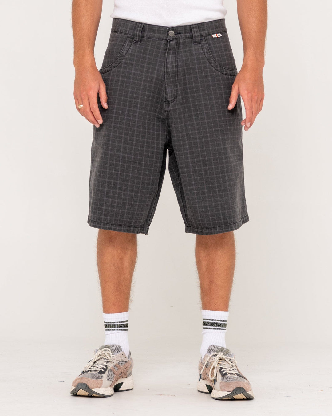 Rusty Flip Rambo 24" Plaid Jorts 