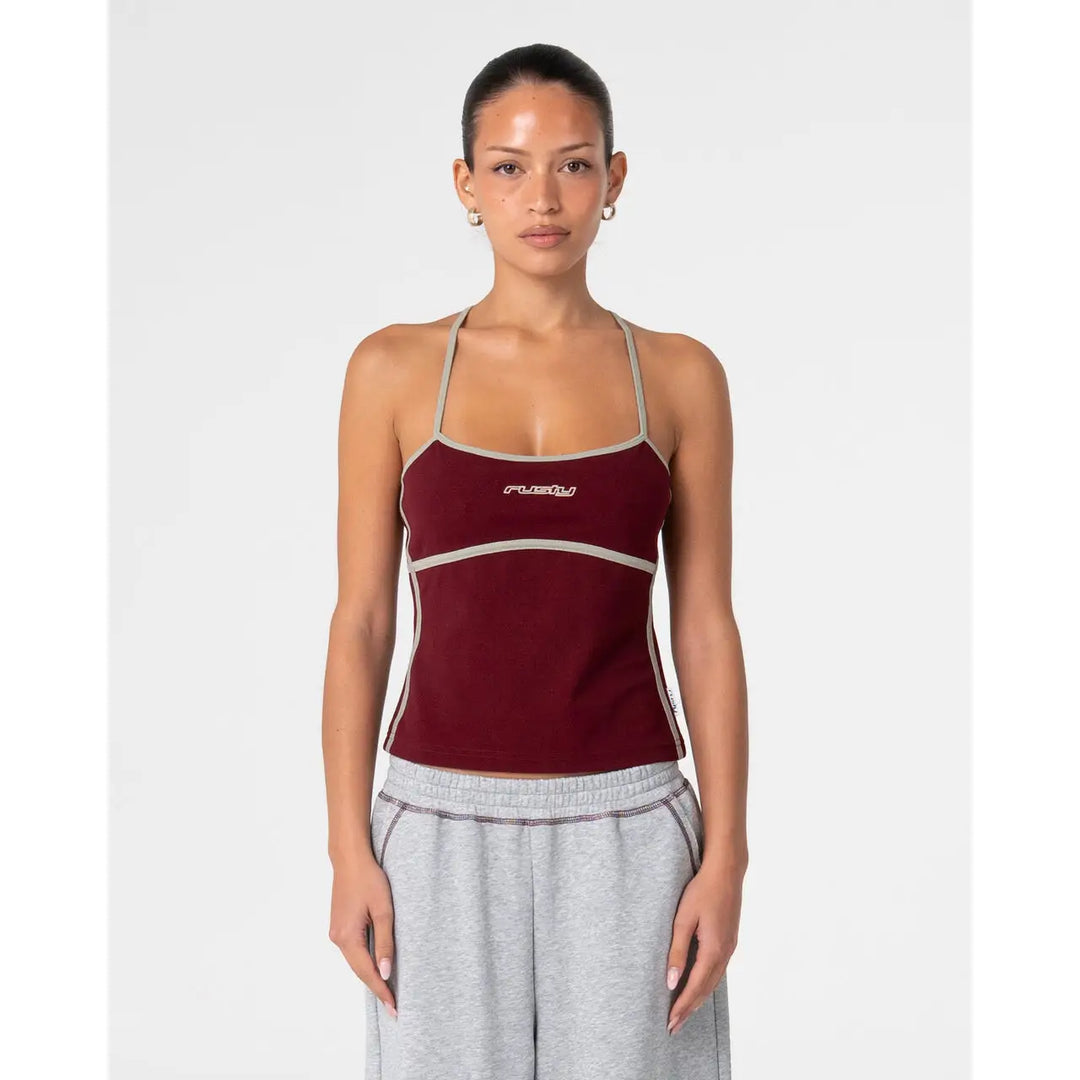 Rusty Freo King Fitted Top - Burgundy / 6