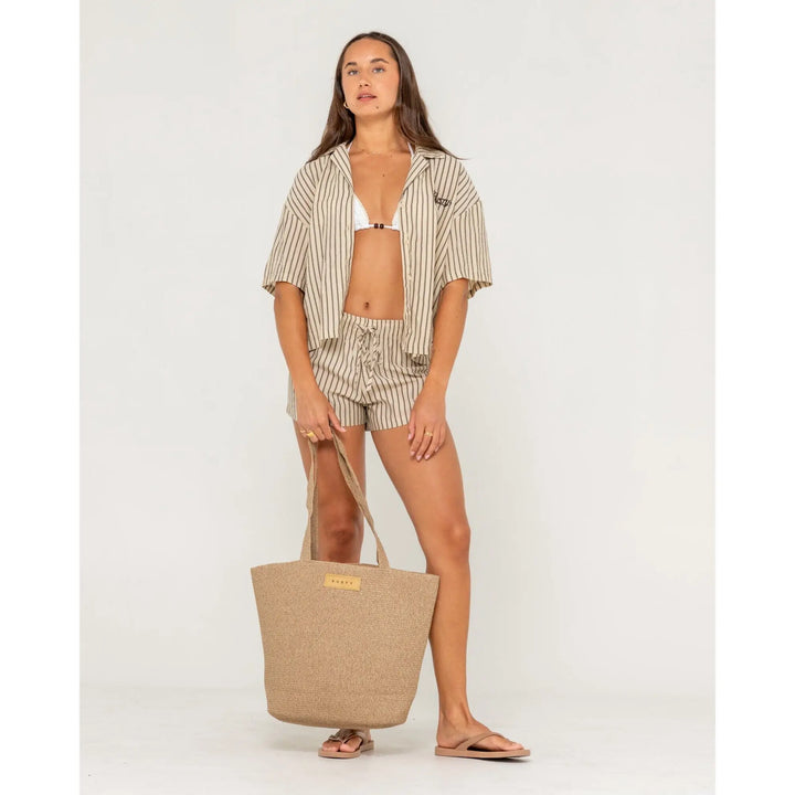 Rusty Gisele Straw Beach Bag 