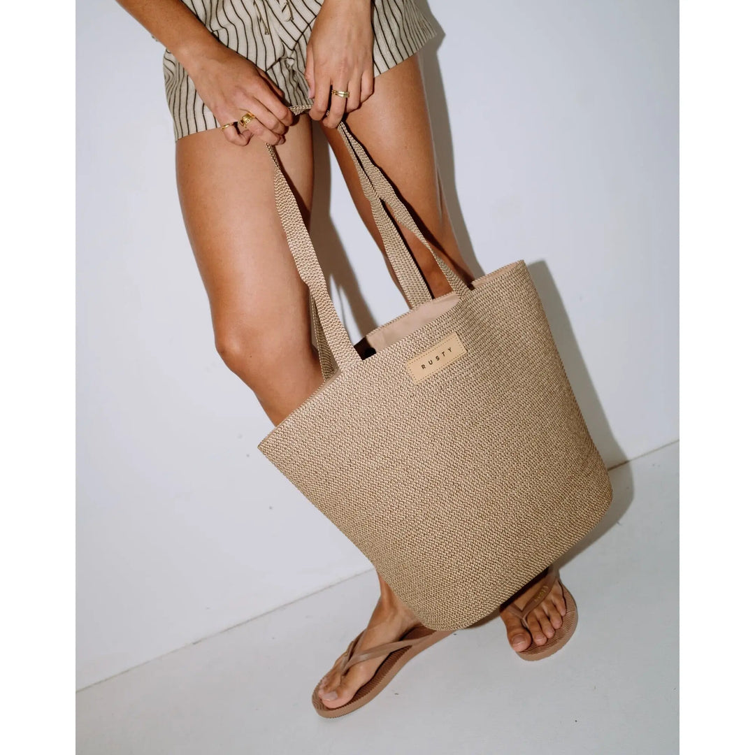 Rusty Gisele Straw Beach Bag 
