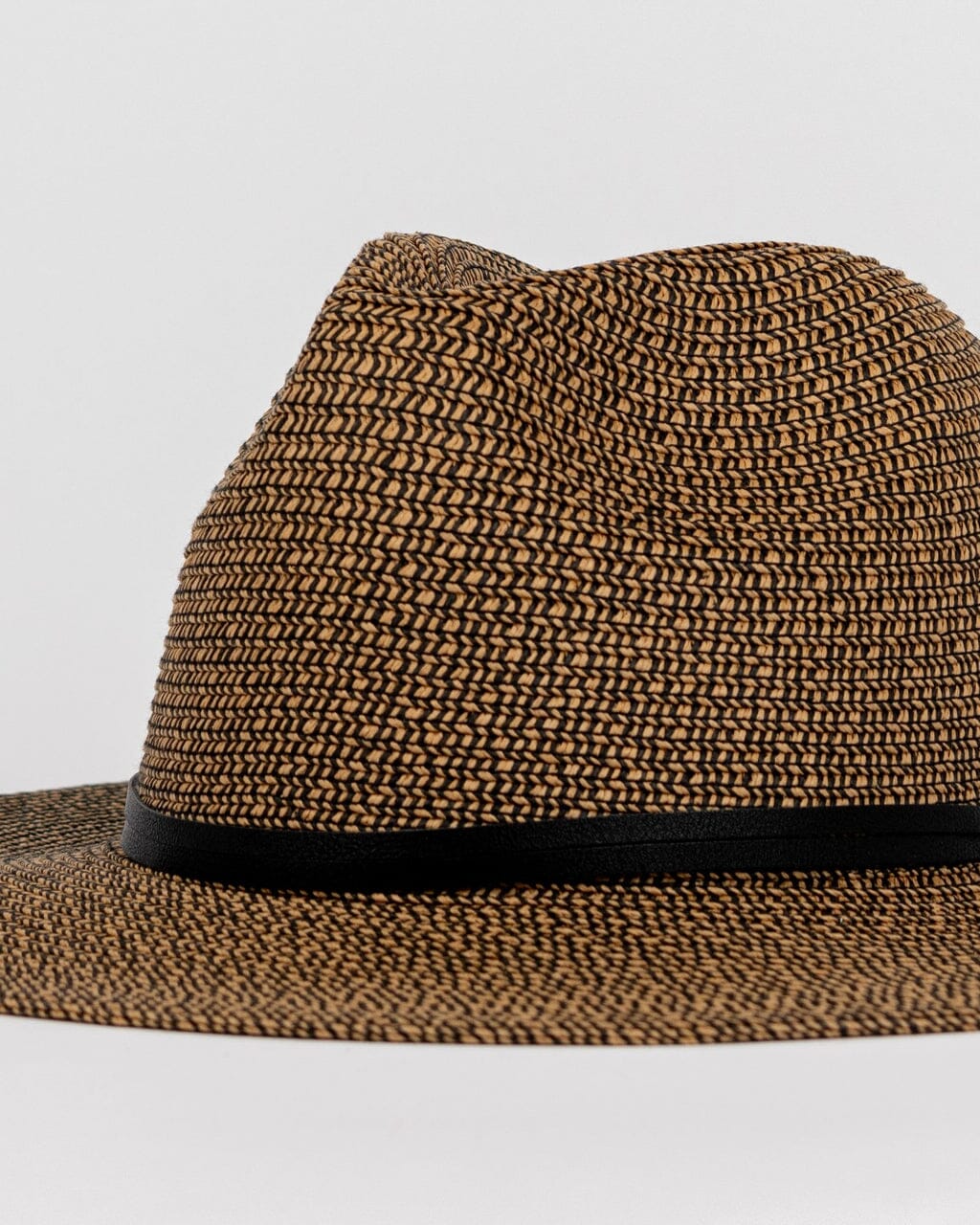 Rusty Gisele Straw Hat Black / Caramel S / M 