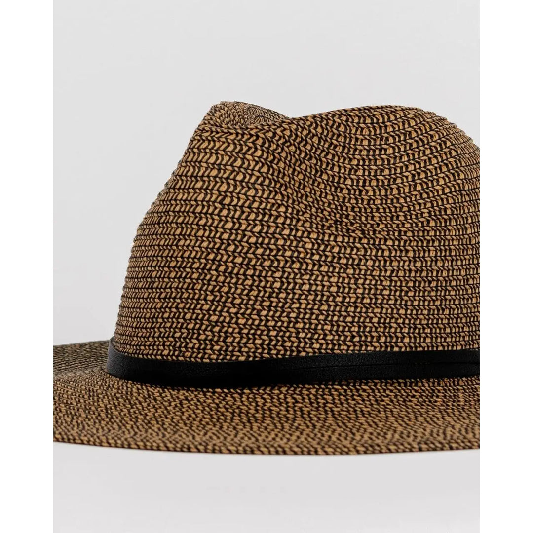 Rusty Gisele Straw Hat Black / Caramel S / M 