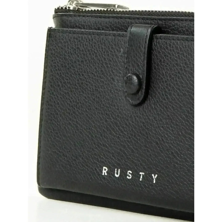 Rusty Grace Leather Pouch features RFID blocking & zip closure. 